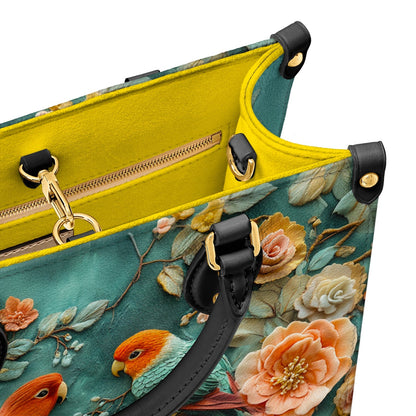 Shineful Leather Bag Whispering Lovebirds