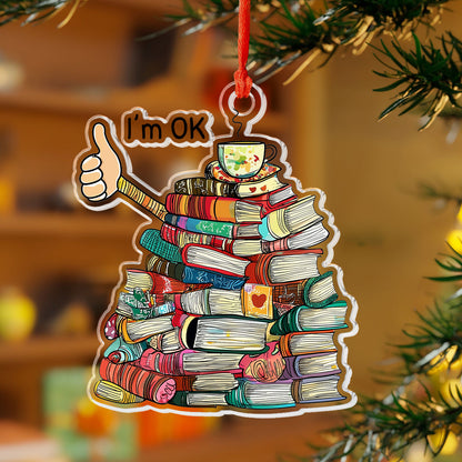 Shineful 2D Acrylic Ornament - Book Lover's Chaos