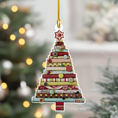 Shineful 2D Acrylic Ornament Fabric Stack Tree