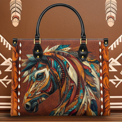 Shineful Leather Bag Tribal Horse Majesty