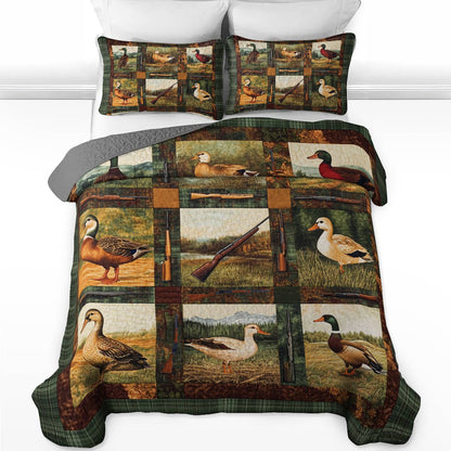 Shineful All Season Quilt 3-teiliges Set Rustic Duck