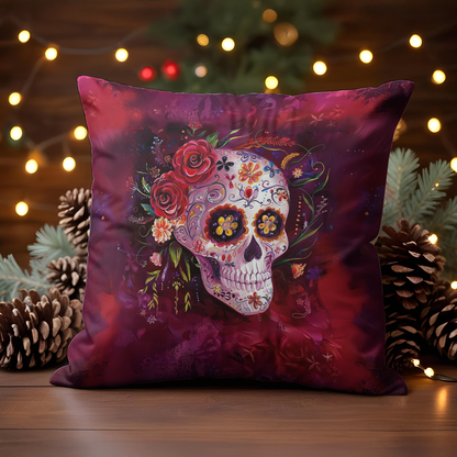 Shineful 2D Print Cushion Cover, Pillowcase, Pillows Covers - Happy Gorgeous Sugar Skull