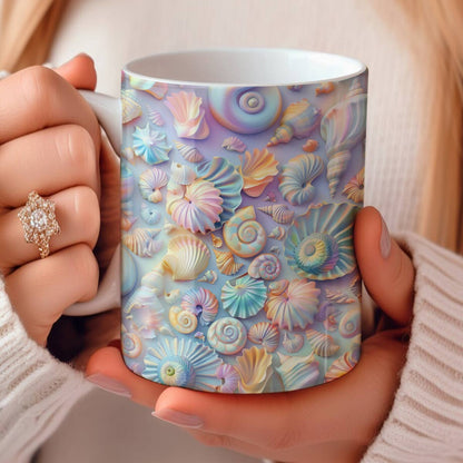 Shineful Ceramic Mug Gorgeous Seashell 2