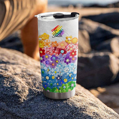 Shineful 20oz Tumbler Smile Rainbow