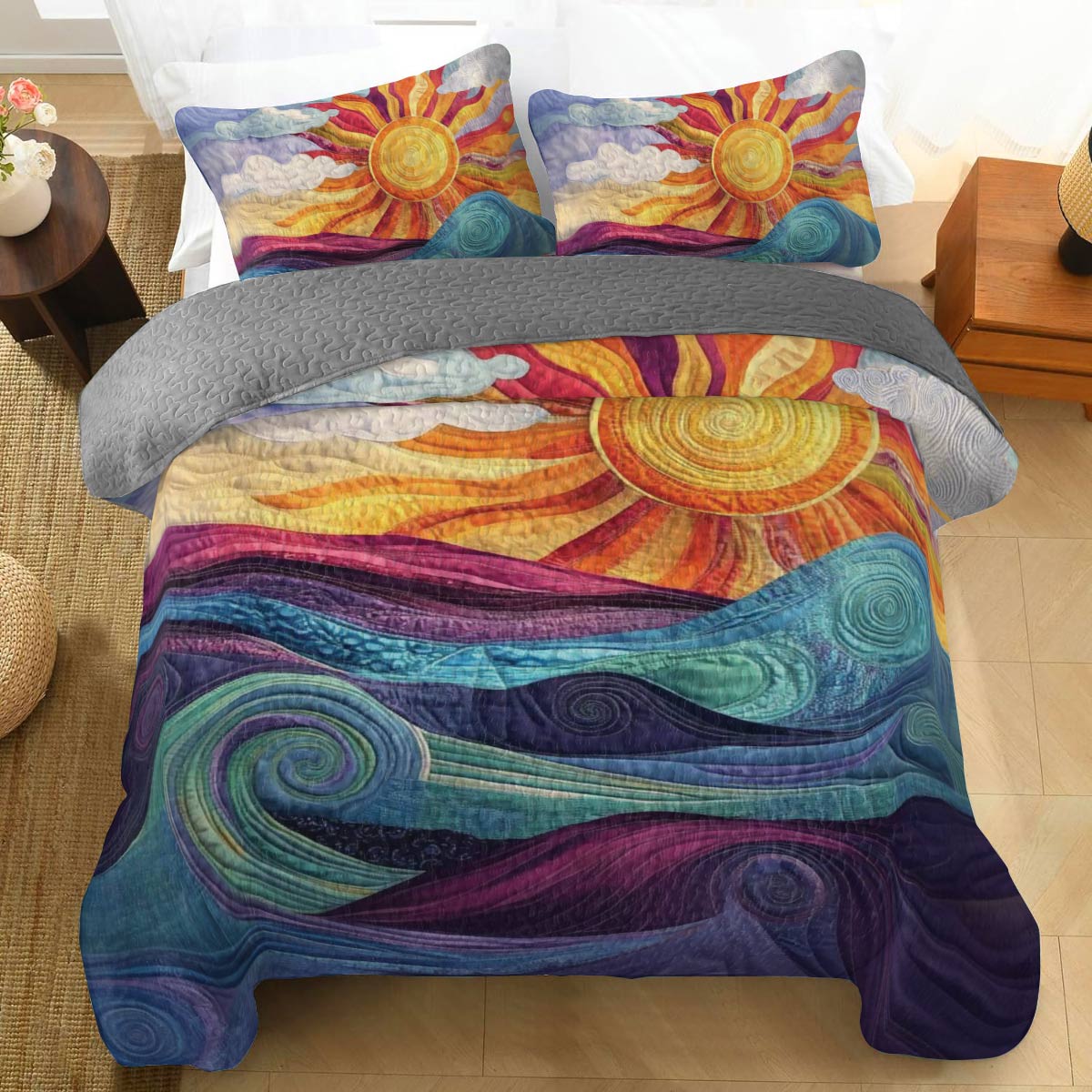 Shineful All Season Quilt 3-Piece Set Coastal Dreams