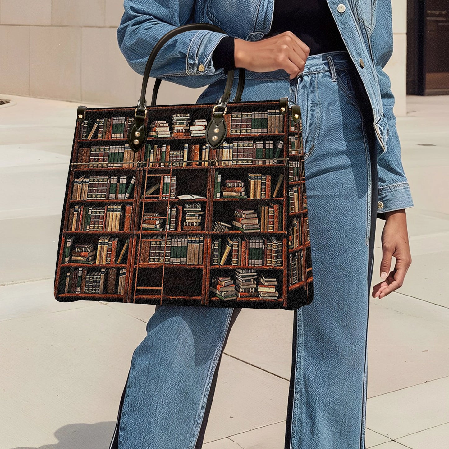 Shineful Leather Bag Reading Leather Bag Shineful Vintage Bookcase