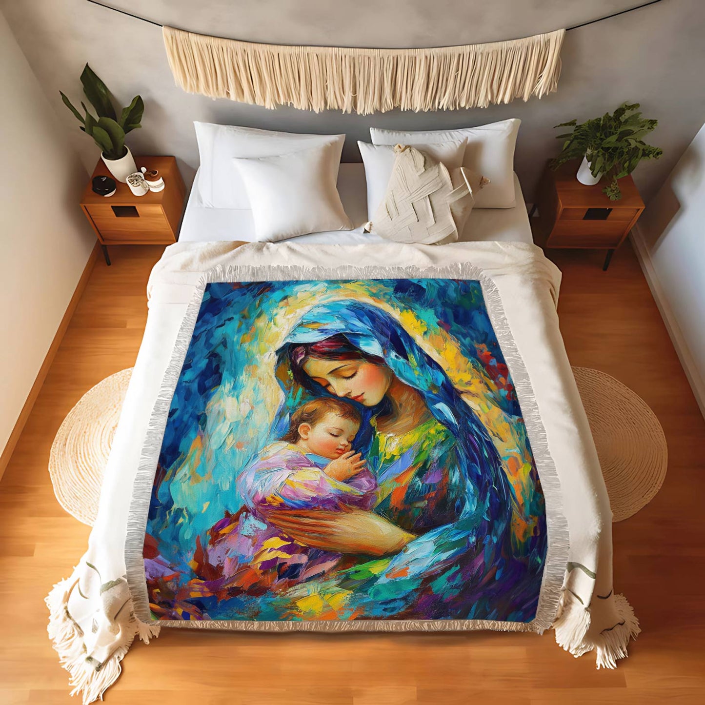 Shineful Woven Tapestry Throw Blanket  Blessed Art