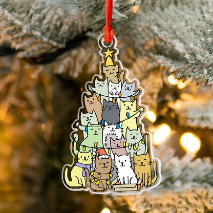 Shineful Decoration Ornament Cat Cat Christmas Tree