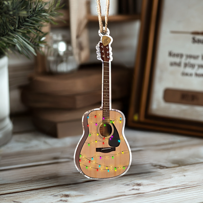 Shineful 2D Acrylic Ornament My First Acoustic Guitar