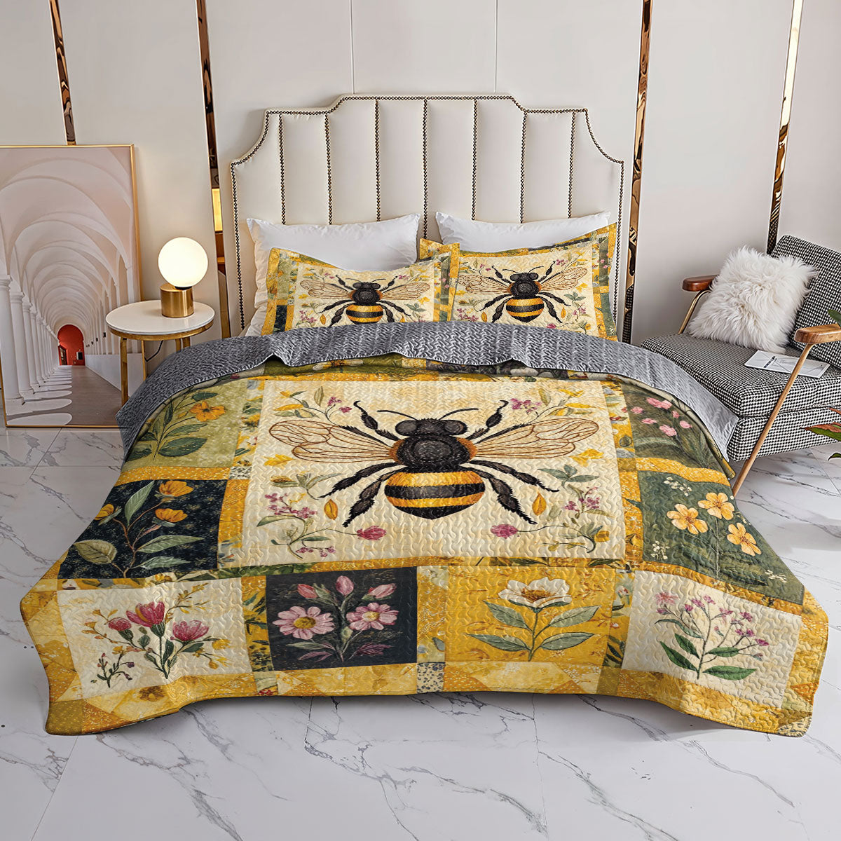 Shineful All Season Quilt 3-teiliges Set Bee Beautiful