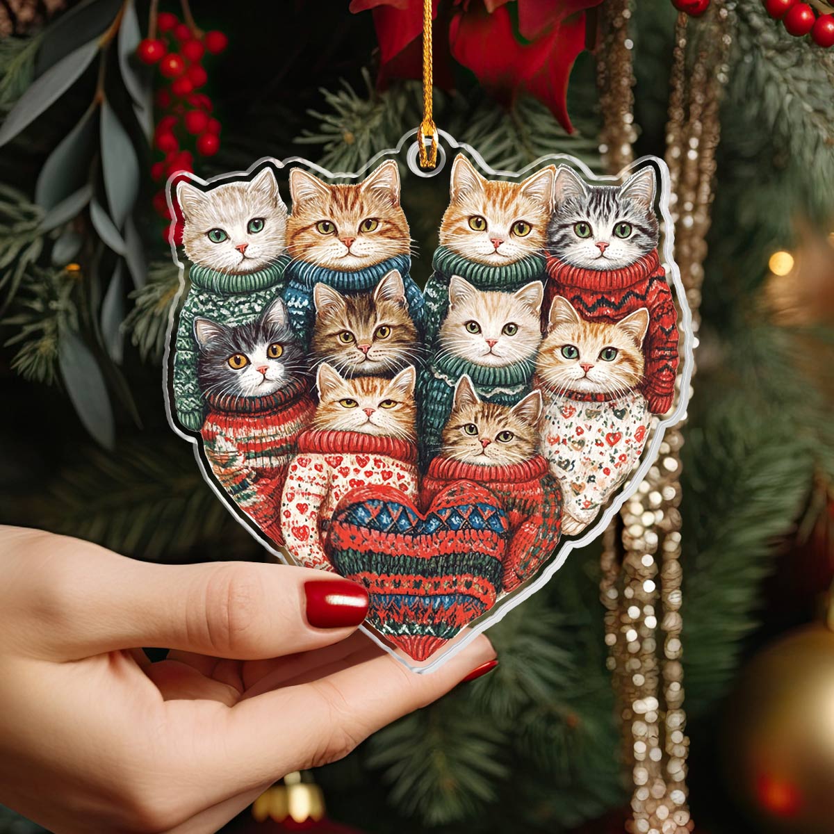 Shineful 2D Acrylic Ornament Kitten Kisses