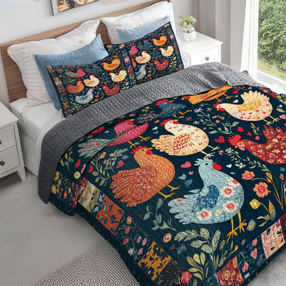 Shineful All Season Quilt 3-Piece Set Cluck Cottage