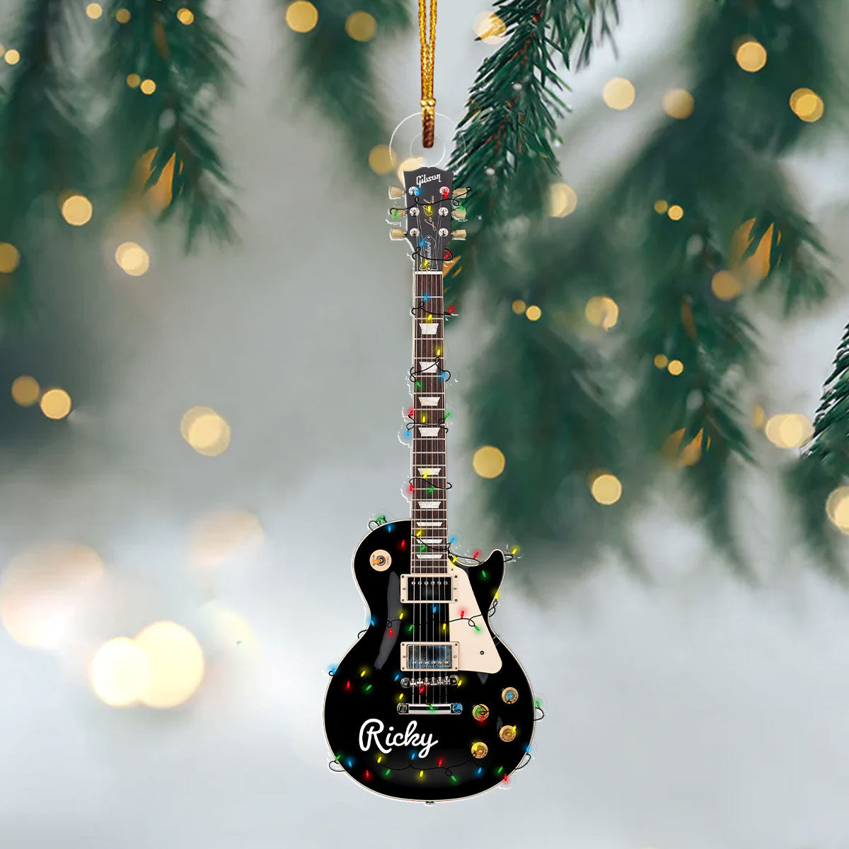 Shineful 2D Acrylic Ornament - Personalized Les Paul Guitar Collection