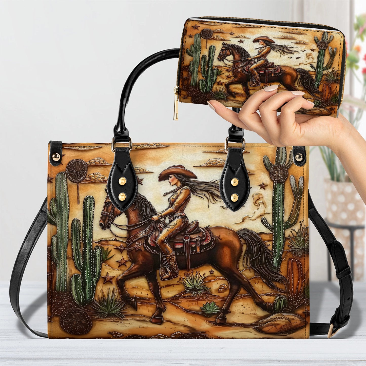 Shineful Leather Bag Cowgirl Spirit