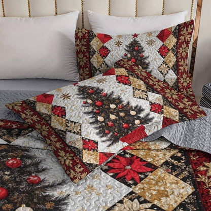 Shineful All Season Quilt 3-teiliges Set Weihnachtsbaum