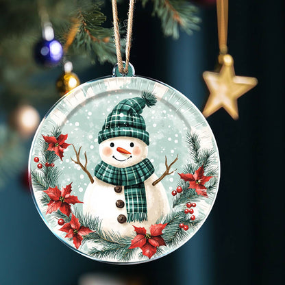 Shineful 2D Acrylic Ornament Winter Cheer Snowman