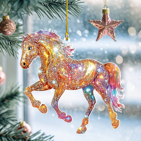 Shineful 2D Acrylic Ornament  Illuminated Unicorn