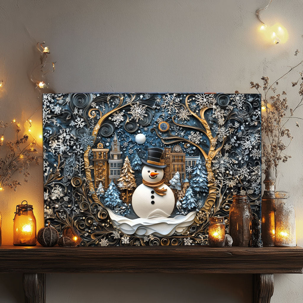 Shineful 2D Metal Sign Winter Wonderland Frost