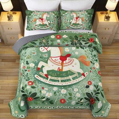 Shineful All Season Quilt 3-Piece Set Rocking Horse Dreams