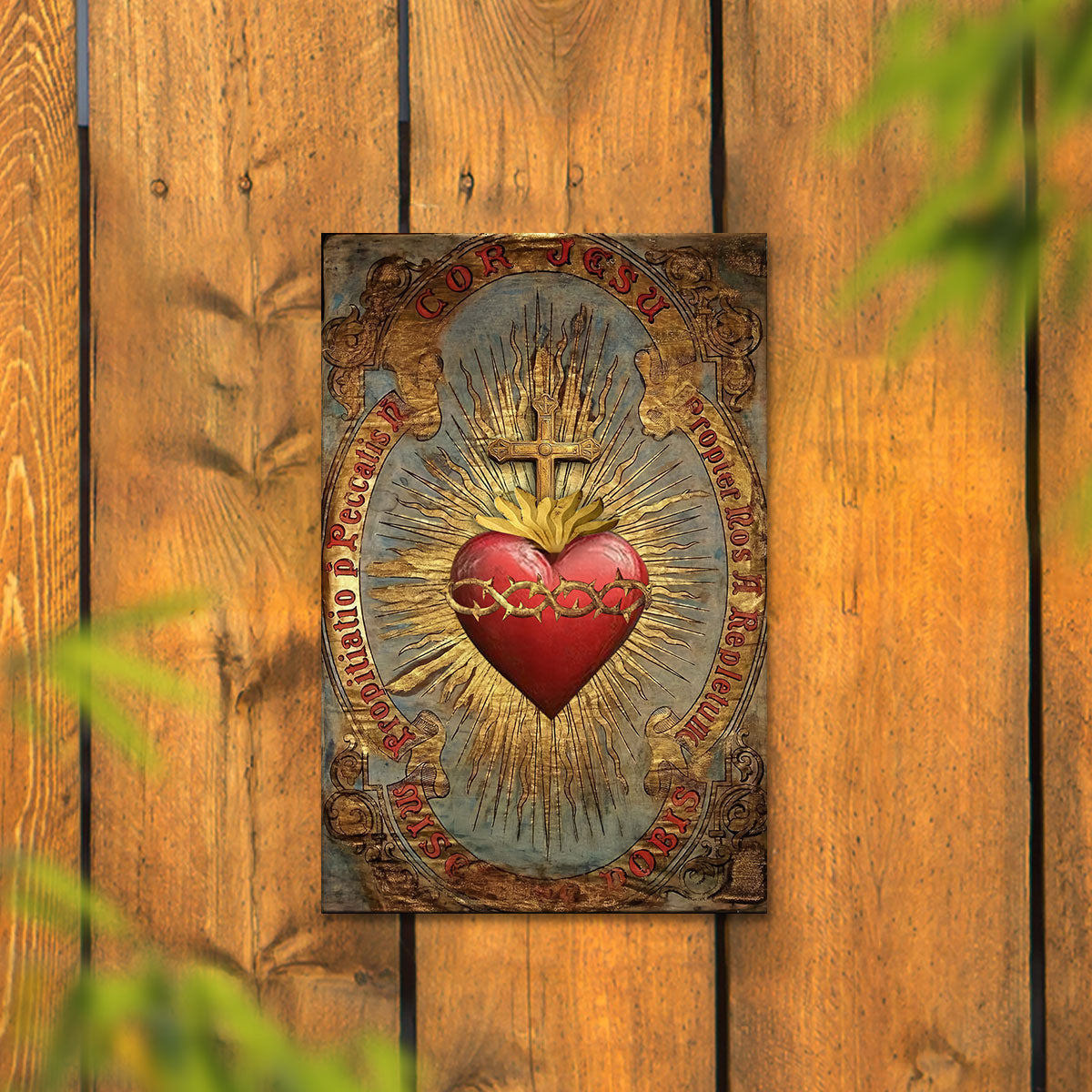 Shineful 2D Metal Sign Sacred Heart