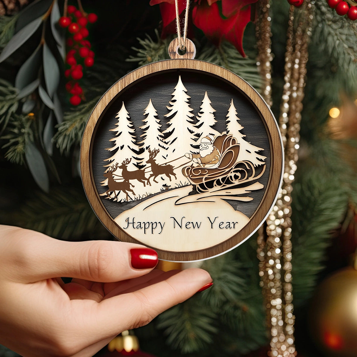 Shineful 2D Acrylic Ornament - Christmas Forest Frolic