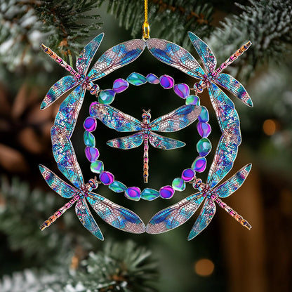 Shineful 2D Acrylic Ornament Enchanted Dragonfly Dreamcatcher