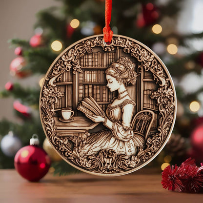 Shineful 2D Acrylic Ornament Cozy Reader