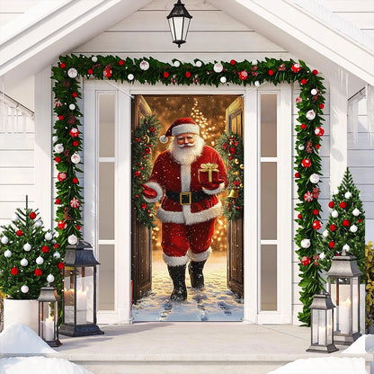 Shineful Door Cover - Santa’s Christmas Gift Arrival