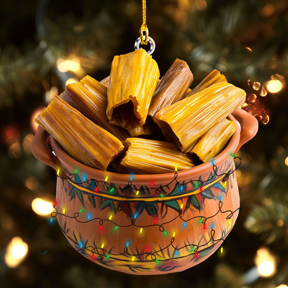 Shineful 2D Acrylic Ornament - It's Time For Tamales