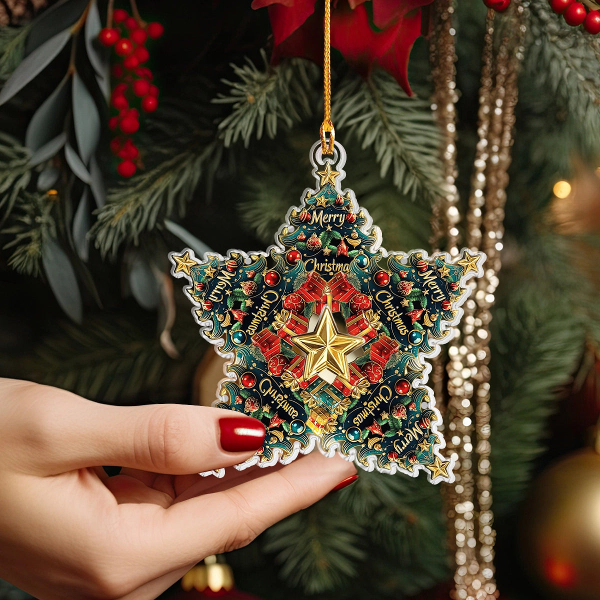 Shineful Acrylic Ornament Festive Star Of Joy