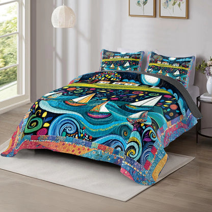 Shineful All Season Quilt 3-Piece Set - Sail into Dreamland