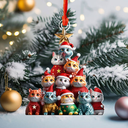 Shineful 2D Acrylic Ornament Feline Fir