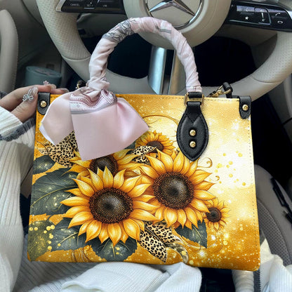 Sac en cuir brillant Collection Sunflower Golden Bloom