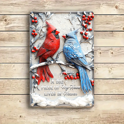 Shineful 2D Metal Sign Cardinal Remembrance