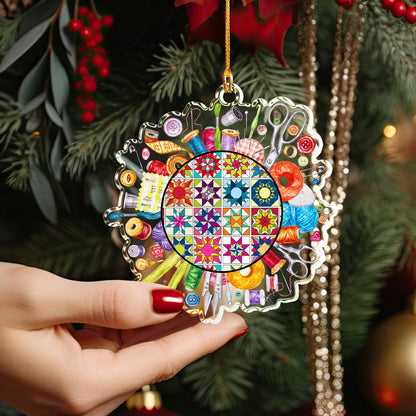 Shineful Acrylic Ornament Quilting Circle