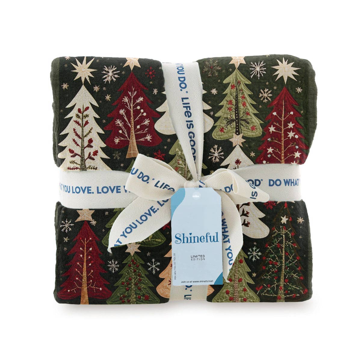 Shineful Fleece Blanket Winter Woods