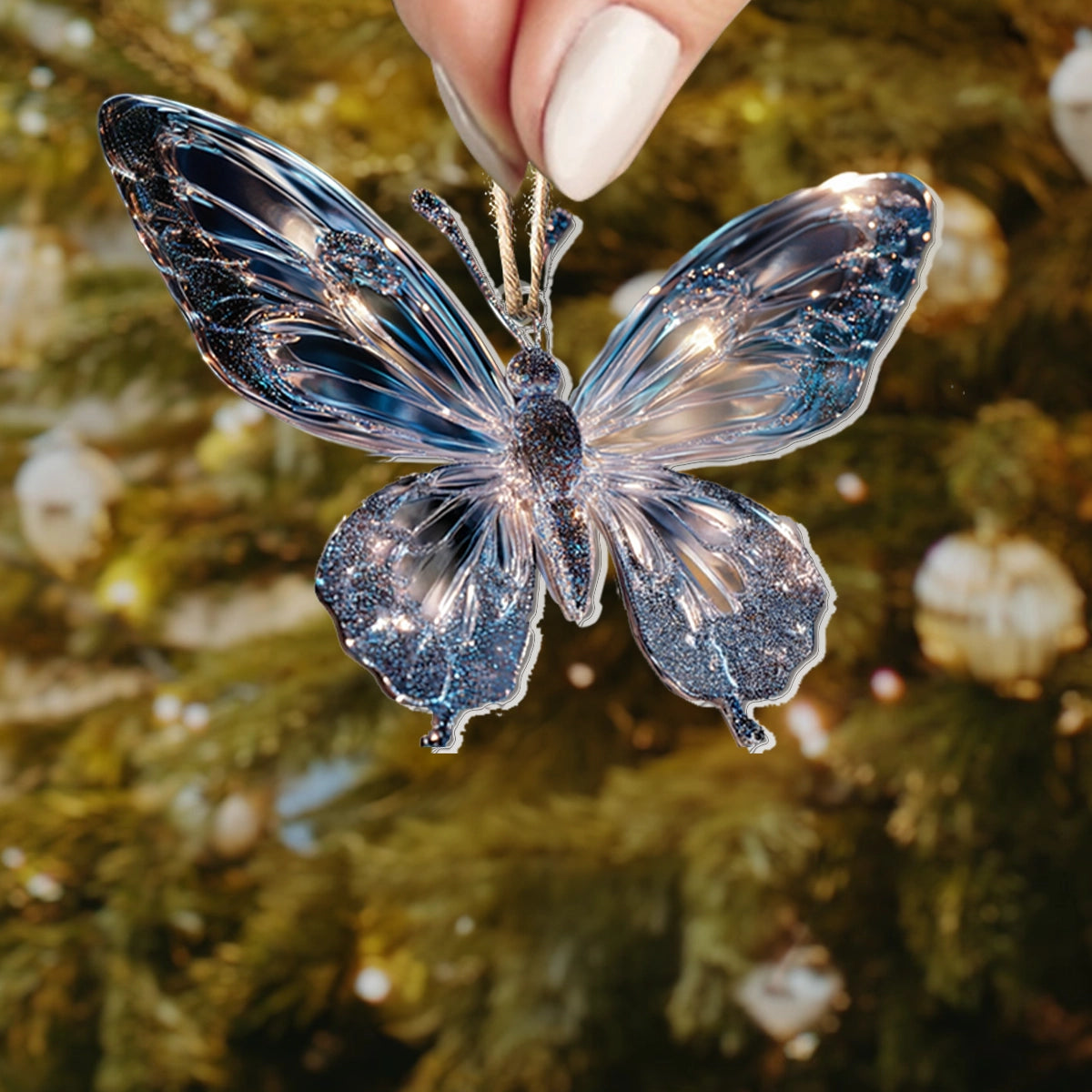 Shineful Acrylic Ornament Starlit Serenity Butterfly