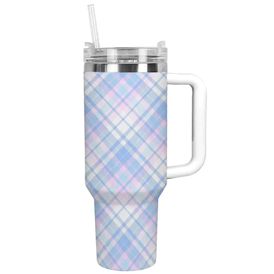 Shineful Tumbler Plaid Pattern