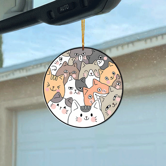 Cat Circle Ornament Shineful® Decoration Funny Nk07