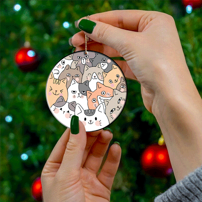 Cat Circle Ornament Shineful® Decoration Funny Nk07