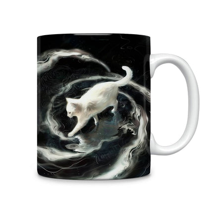 Tasse en céramique brillante Purrfect Splash