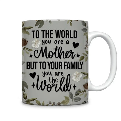 Shineful Ceramic Mug Cat Mom Is The World