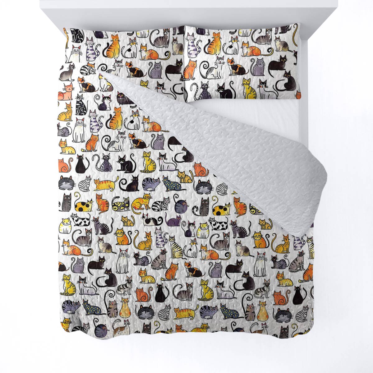 Shineful All Season Quilt 3-Piece Set Cats In My Life