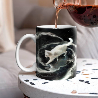 Tasse en céramique brillante Purrfect Splash