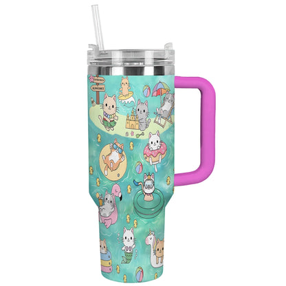 Shineful Tumbler Cat Pool Party