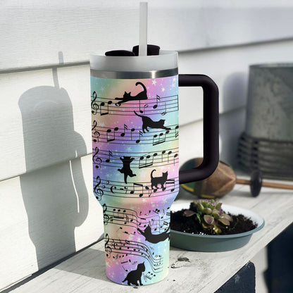 Shineful Tumbler Melodic Cat Serenade