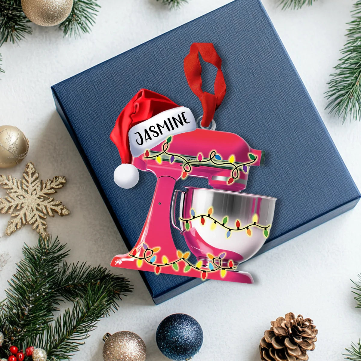 Shineful 2D Acrylic Ornament Personalized Christmas Mixer