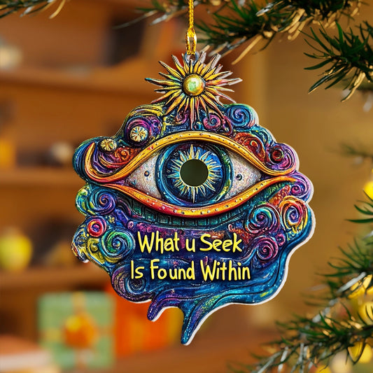 Shineful 2D Acrylic Ornament Hippie Radiant Eye of Peace