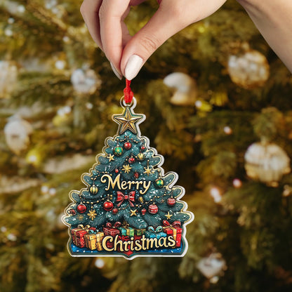 Shineful Acrylic Ornament Merry Christmas Tree