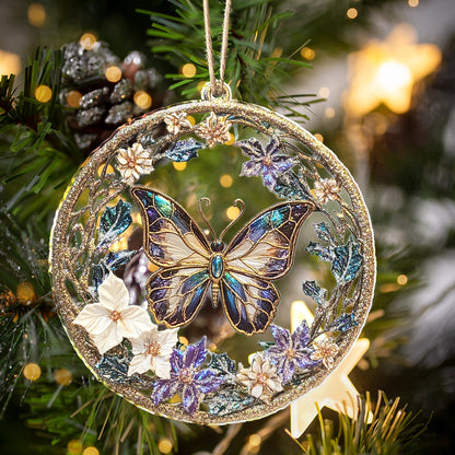 Shineful 2D Acrylic Ornament Celestial Bloom Butterfly Ornament